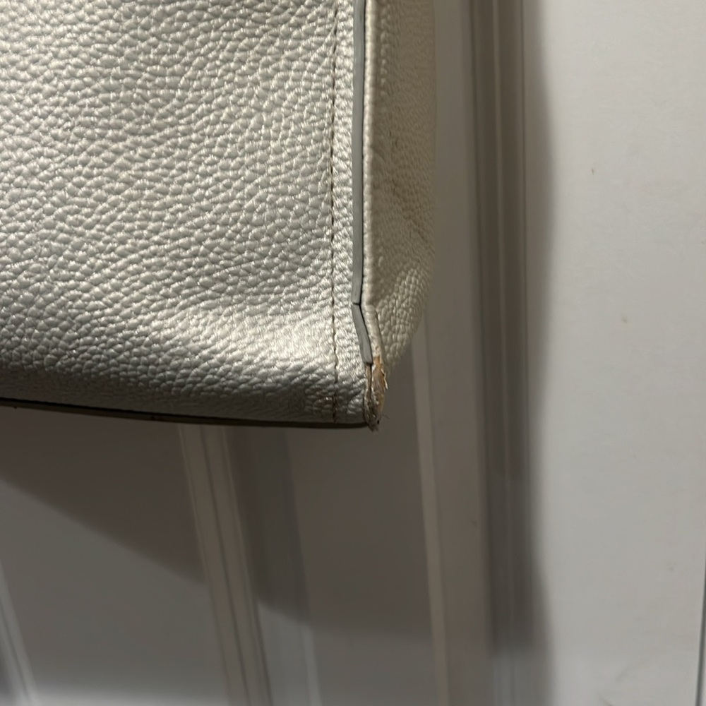 Bebe Natalie Satchel Purse silver and golds accents. - Picture 9 of 11